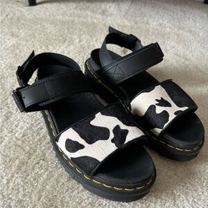 Dr Martens Voss Hair on platform sandals size 8